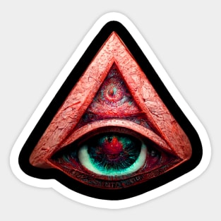 The esoteric allseing eye Sticker